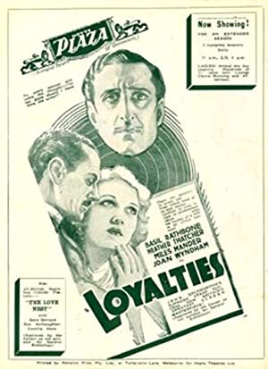 Loyalties (1933) starring Basil Rathbone on DVD on DVD
